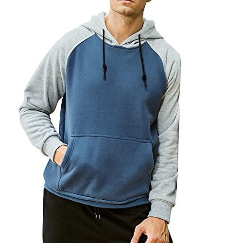 Xmiral Lässiger Herren-Reißverschluss-Hoodie, der große Pullover spleißt Hoodies Und Sweatshirts Herren von Xmiral