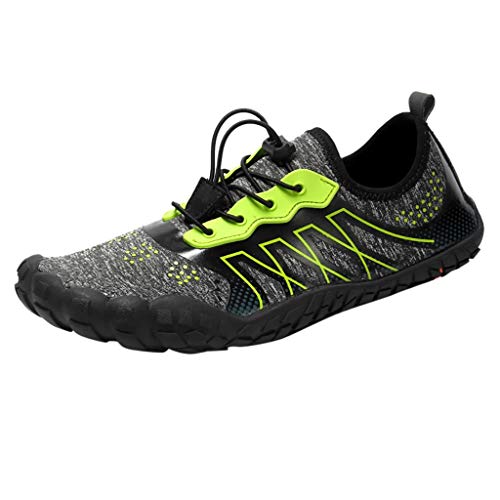 Xmiral Schn黵schuhe Wasserschuhe Herren Schwimmschuhe Badelatschen rutschfest Aquaschuhe f黵 Pool Surfen Yoga Trocknend Wasserdicht rutschfest Wassersport Aquaschuhe Aqua Schuhe(Grau,41 EU) von Xmiral