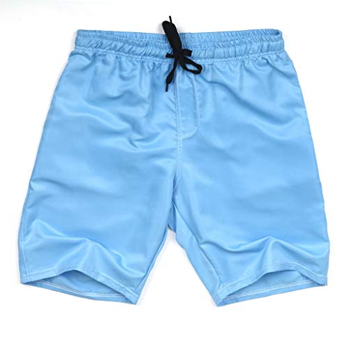 Xmiral Shorts Herren Badehose Einfarbig L鋝sig Sportlich Gro?Strand Kurze Hosen Boxing Sweatshorts Sportshorts Chino-Hose(Himmelblau,6XL) von Xmiral