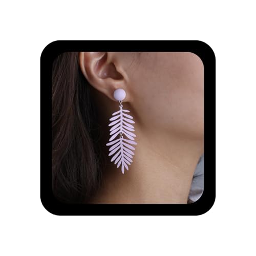 Xmsrn Vintage Große Blatt Ohrstecker Ohrringe Lange Blatt Baumeln Ohrringe Lila Tropfen Übertrieben Aussage Nadelholz Schmuck Für Frauen Xmsrn Vintage Große Blatt Ohrstecker Ohrringe Lange Blatt Baumeln Ohrringe Lila Tropfen Übertrieben Aussage Nadelholz Schmuck Für Frauen von Xmsrn