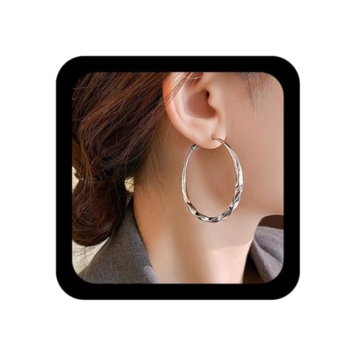 Xmsrn Vintage Großen Kreis Reifen Ohrringe Spirale Reifen Kreis Ohrstecker Ohrringe Hohlen Baumeln Spirale Geometrische Übertrieben Schmuck Für Frauen von Xmsrn