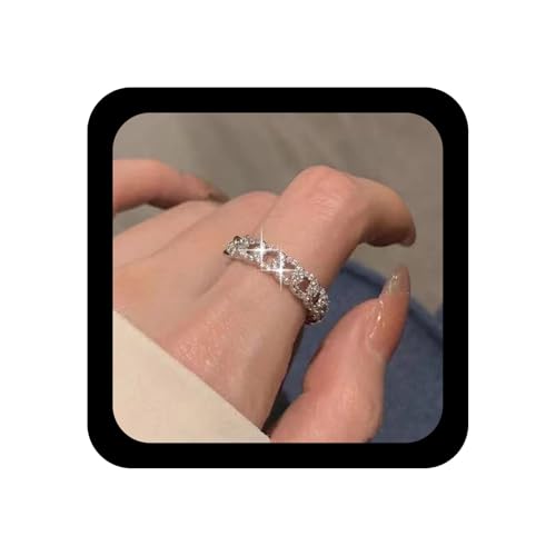 Xmsrn Vintage Hohlen Kristall Knöchel Ring Strass Twist Finger Ring Offen Cz Twist Funkelnde Hand Boho Strass Schmuck Für Frauen von Xmsrn