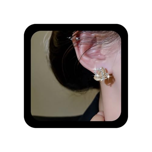 Xmsrn Vintage Kristall Mondstein Ohrstecker Kleine Opal Schmetterling Ohrringe Strass Cz Opal Ohrringe Boho Kristall Cz Funkelnde Schmuck Für Frauen von Xmsrn