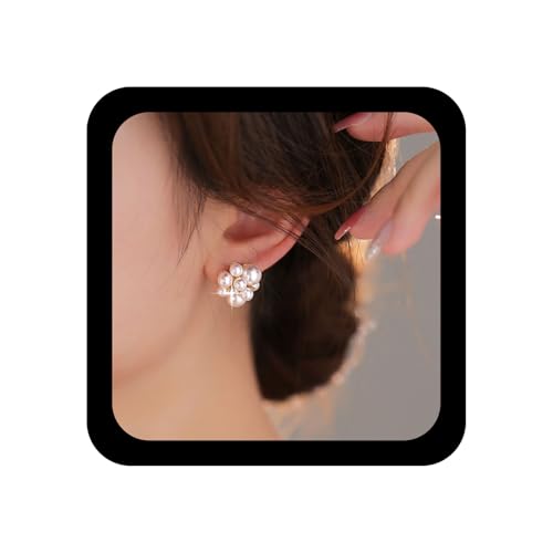 Xmsrn Vintage Kristall Perlen Ohrringe Boho Perlencluster Ohrringe Strass Ohrstecker Statement Perlen Funkelnden Cz Blume Schmuck Für Frauen von Xmsrn