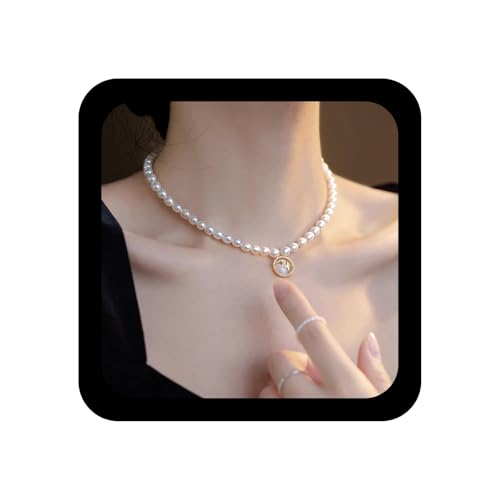 Xmsrn Vintage Kristall Stern Anhänger Halskette Boho Perlen Halskette Runde Mondstein Strang Perlenkette Rhhinestone Opal Sternbrust Schmuck Für Frauen von Xmsrn