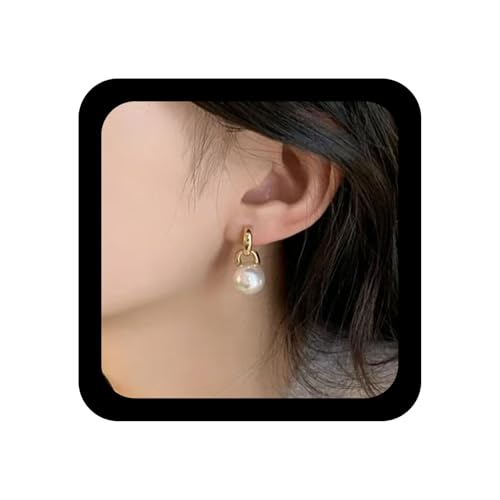 Xmsrn Vintage Meerjungfrau Perle Ohrstecker Perle Tropfen Ohrringe Boho Schwimmende Ohrringe Gold Reif Ohrstecker Baumeln Schmuck Für Frauen von Xmsrn