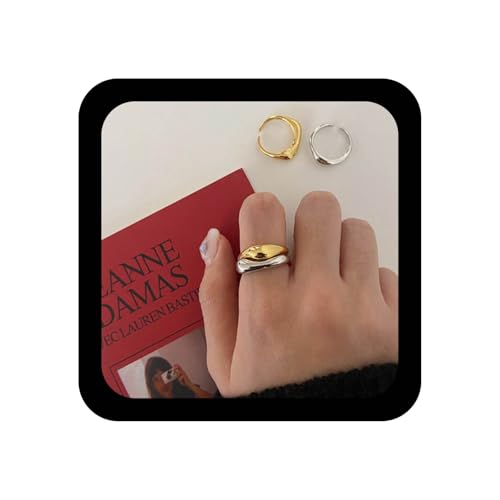 Xmsrn Vintage Unregelmäßiger Knöchelring Silber Unregelmäßiger Fingerring Punk Offener Ring Boho Knöchel Handring Offener Knöchel Silber Minimal Ring Für Frauen von Xmsrn
