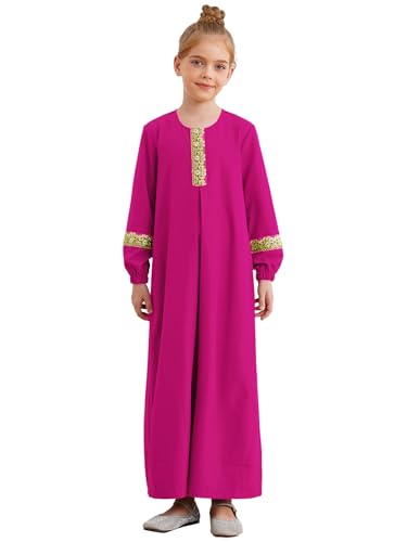 Xnihocha Gebetskleidung Für Kinder Mädchen Langarm Islamische Muslimische Kleid Gebetskleid Abaya Hijab Kleid Hot Pink 110-116 Xnihocha Gebetskleidung Für Kinder Mädchen Langarm Islamische Muslimische Kleid Gebetskleid Abaya Hijab Kleid Hot Pink 110-116 von Xnihocha