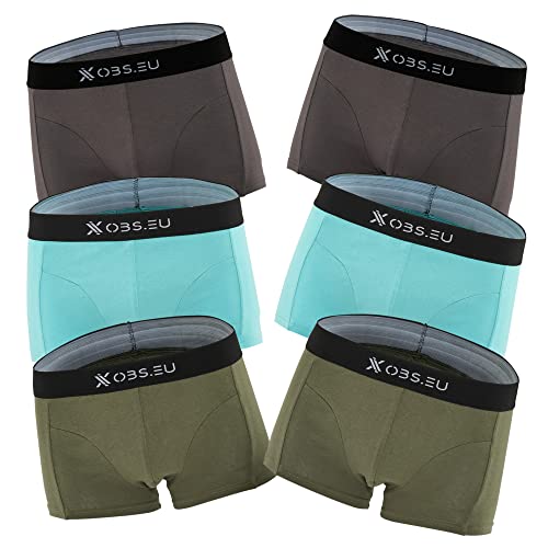 Xobs.eu Boxershorts Herren 6er Set | Herren Unterhosen aus Baumwolle | ÖkoTex Standard 100 | Hochwertige Herren Boxershorts | Unterhosen Männer von Xobs.eu