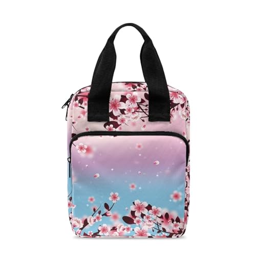 Xoenoiee Bibelhüllen für Kinder, Bibeltasche, Bibeltasche, Bibeltasche mit Aufbewahrungstaschen, für Männer und Frauen, Rosa Blumen, Einheitsgröße von Xoenoiee