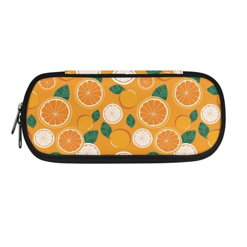 Xoenoiee Federmäppchen für Jungen, Mädchen, Kinder, Studenten, großes Federmäppchen für Schulbedarf, Orange, Einheitsgröße, Taschen-Organizer von Xoenoiee