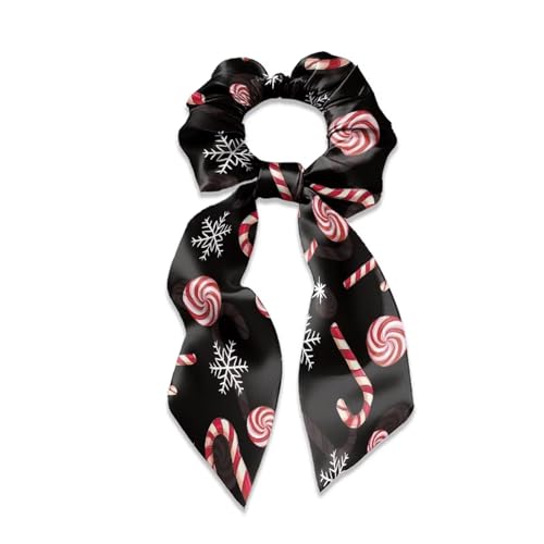 Xoenoiee Weihnachts-Schneeflocken-Haargummis für Damen, Satin-Haargummis, Hasenohren, elastische Haargummis, dicke Haar-Accessoires für Mädchen, 2 Stück Xoenoiee Weihnachts-Schneeflocken-Haargummis für Damen, Satin-Haargummis, Hasenohren, elastische Haargummis, dicke Haar-Accessoires für Mädchen, 2 Stück von Xoenoiee