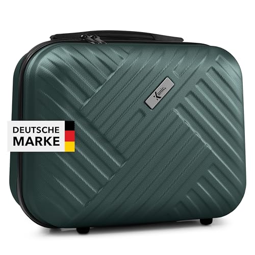 Xonic® Design Kosmetikkoffer aus ABS Hartschale – Robustes Beautycase als Handgepäck - Kosmetiktasche für Reisen – leicht & stabil (Dusky Green) von Xonic