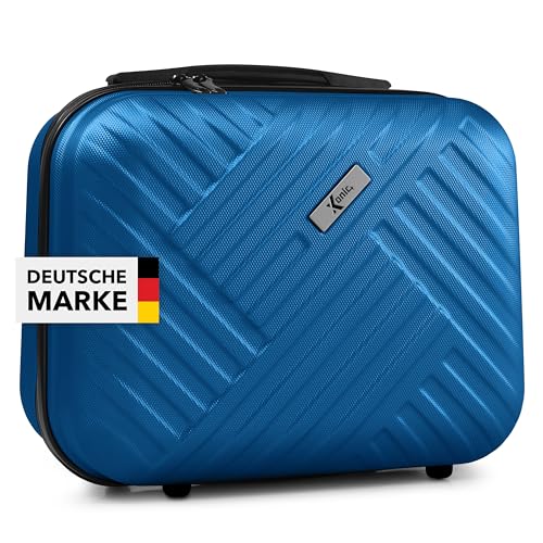 Xonic® Design Kosmetikkoffer aus ABS Hartschale – Robustes Beautycase als Handgepäck - Kosmetiktasche für Reisen – leicht & stabil (Rojalblau) von Xonic