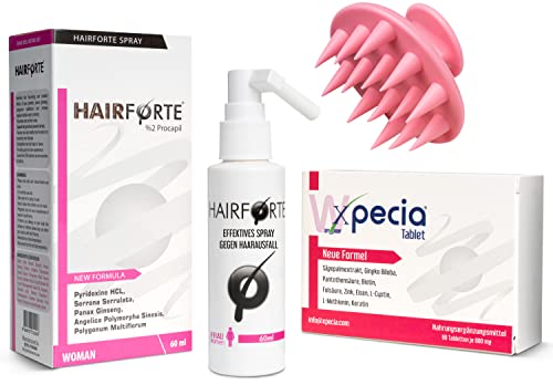 Anti Haarverlust Set. Xpecia + Hair Forte DHT Blocker Hair Growth Kit Frauen Anti Haarverlust Set. Xpecia + Hair Forte DHT Blocker Hair Growth Kit Frauen von xpecia