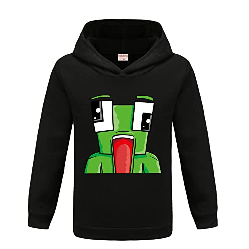 YouTube Gaming Unisex Kinder Sweatshirt Casual Top Gedruckt Hoodie Junge Mädchen Hoody, schwarz 1, 7-8 Jahre von Xpialong