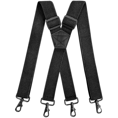 Xpieoyrm Hosenträger für Herren Breit 3.8 cm mit Starken 4 Metall Clip, X Form elastisch einstellbar Hosenträger für Männer und Damen, für Arbeitshose, Jeans, Latzhose, Motorradhose Xpieoyrm Hosenträger für Herren Breit 3.8 cm mit Starken 4 Metall Clip, X Form elastisch einstellbar Hosenträger für Männer und Damen, für Arbeitshose, Jeans, Latzhose, Motorradhose von Xpieoyrm