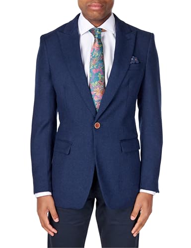 Xposed Herren Doppel Einreiher Blazer [BLZ-SIN-MARCO-NAVY-48,58EU] von Xposed