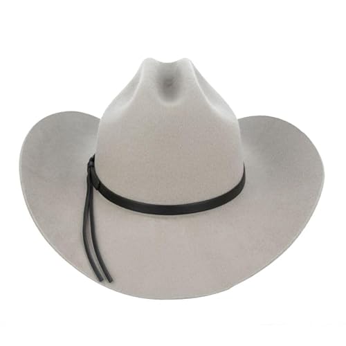 Xposed Steifer Cowboyhut für Herren aus 100% Reiner Wolle, Outback Cattleman, Western Rancher mit breiter Krempe [CY313SND-SAND-M] von Xposed