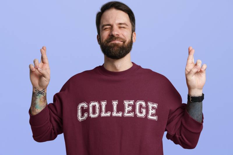 College Belushi Frat House Party Bluto Tribut Tier Erwachsene Rundhals-Sweatshirt - Zurück Zu College-Sweatshirt Winter Pullover-Lustiger Pullover von XpressionTees