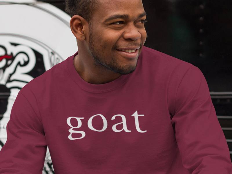 Ziegen-Sweatshirt, Größte Aller Zeiten, Erwachsenes Rundhals-Sweatshirt, Ziegen Rundhalsausschnitt, Workout-Sweatshirt, Laufendes Sweatshirt von XpressionTees