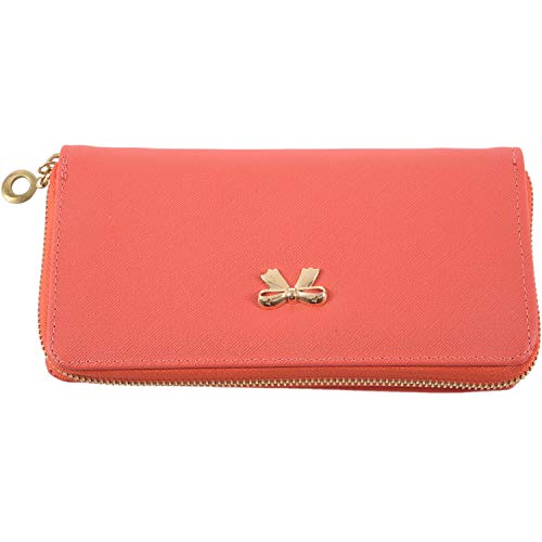 Xptieeck Fashion Korean Cute Bowknot GeldböRse Solid Wearable Wallet für Frauen Hot Rosa von Xptieeck