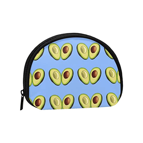 Avocado-Herz, Geldbörse, Muschel, Make-up-Tasche, Damen-Aufbewahrungstasche, kleine Geldbörse, Muschel-Wechseltasche von XqmarT