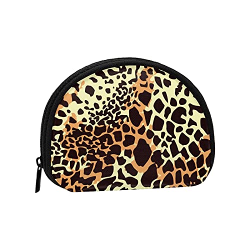 Bunte Leoparden-Tarnung-Camouflage, Geldbörse, Make-up-Tasche, Damen-Aufbewahrungstasche, kleine Geldbörse, Muschel-Wechseltasche von XqmarT