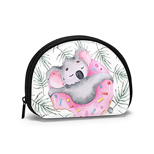 Donut mit Koala, Geldbörse, Muschel, Make-up-Tasche, Damen-Aufbewahrungstasche, kleine Geldbörse, Muschel-Wechseltasche von XqmarT