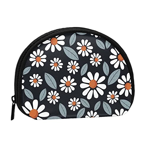 Floral Leaf Rural, Brieftasche Shell Make-up-Tasche Frauen Aufbewahrungstasche Kleine Geldbörse Shell Wechseltasche von XqmarT