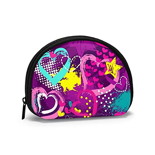 Heart Star, Geldbörse, Make-up-Tasche, Damen-Aufbewahrungstasche, kleine Münzgeldbörse, Münztasche von XqmarT