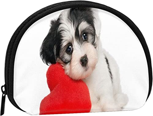 Hundeherz, Geldbörse, Muschel, Make-up-Tasche, Damen-Aufbewahrungstasche, kleine Geldbörse, Muschel-Wechseltasche von XqmarT