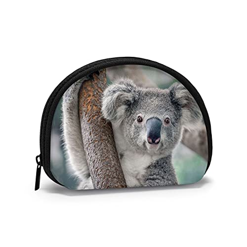 Laid-Back Koala, Portemonnaie, Muschel-Make-up-Tasche, Damen-Aufbewahrungstasche, kleine Münzbörse, Muschel-Wechseltasche von XqmarT