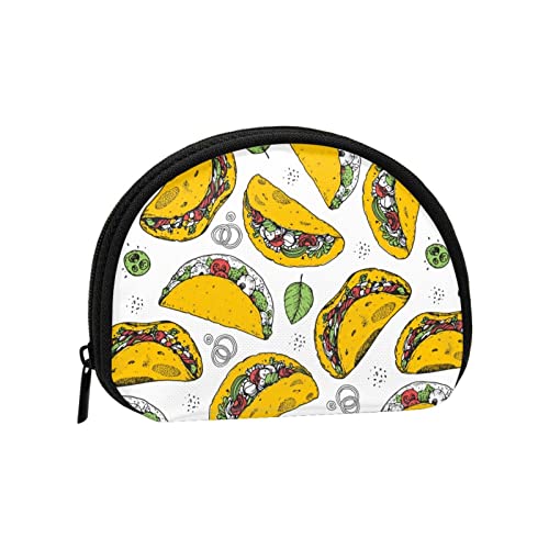 Leckere Tortillas, Geldbörse, Muschel-Make-up-Tasche, Damen-Aufbewahrungstasche, kleine Münzbörse, Muschel-Wechseltasche von XqmarT