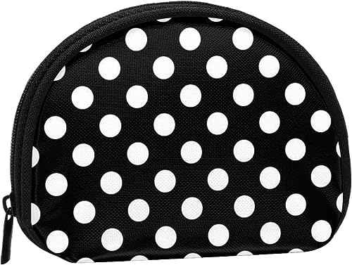 Polka Dot White, Portemonnaie Shell Make-up-Tasche Damen Aufbewahrungstasche Kleine Münzbörse Shell-Wechseltasche von XqmarT