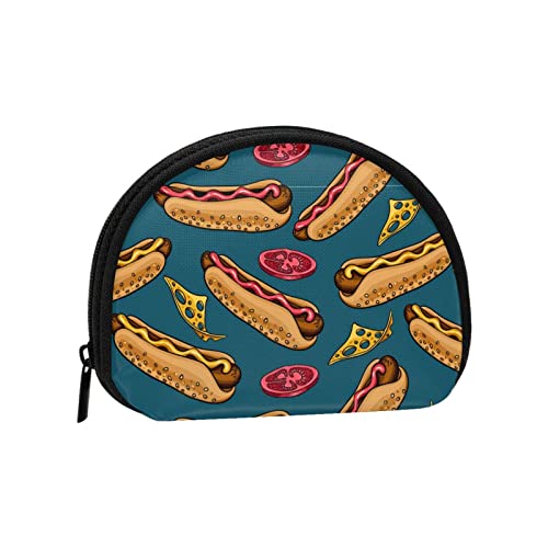 Tasty Hot Dog, Portemonnaie Shell Make-up-Tasche Damen Aufbewahrungstasche Kleine Münzbörse Shell-Wechseltasche von XqmarT