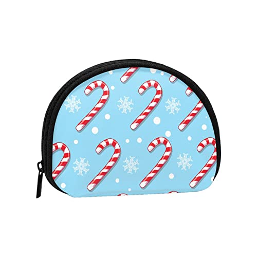 Weihnachtshimmel-Zuckerstange, Geldbörse, Muschel-Make-up-Tasche, Damen-Aufbewahrungstasche, kleine Geldbörse, Muschel-Wechseltasche von XqmarT