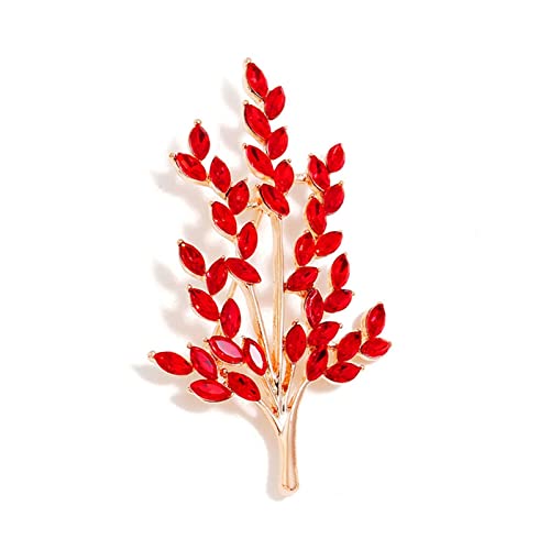 Weizenohr-Blumen-Kristall-Brosche, Blumenstrauß, Damen-Brosche, Schmuckzubehör (Farbe: B, Größe: 1 Stück) (A 1 Stück) von XqmarT