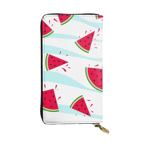 XqmarT Watermelon Wallets, große Kapazität, für Herren und Damen, Geldbörsen, Kreditkarten, Mikrofaser-Leder-Geldbörse von XqmarT