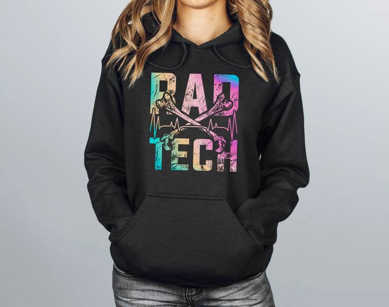 Rad Tech Hoodie - Röntgen Rochen Langarm Röntgenjacke Mit Tasche von XrayGirlCreations