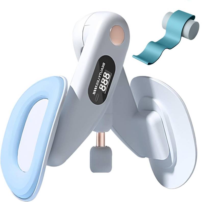 Xruiy Beckenbodentrainer & Beintrainer für Damen mit 360°-Drehfunktion–Oberschenkeltrainer mit, mit LED-Anzeige & verstellbarem Widerstand für Home-Workout von Xruiy