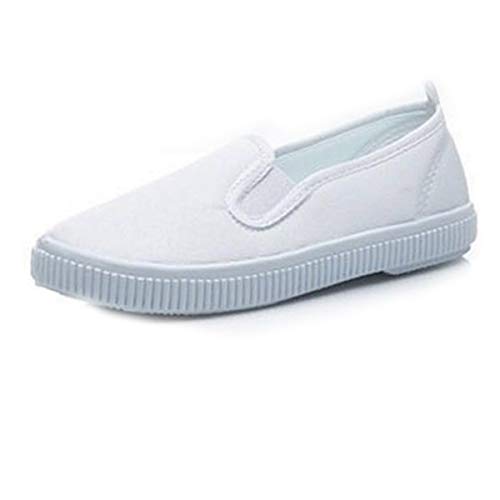 Xsclpomddy Kinder Schuhe Turnschuhe Sportschuhe Jungen Mädchen Sneakers Laufschuhe Leicht Hallenschuhe Tennisschuhe Weiß,38 EU von Xsclpomddy