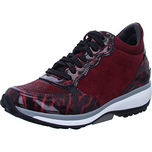 XSENSIBLE Roma Red Renoir (rot) - Schnürschuh - Damenschuhe Bequeme Schnürschuhe, Rot, leder7lack (stretchleder), absatzhöhe: 25 mm von Xsensible