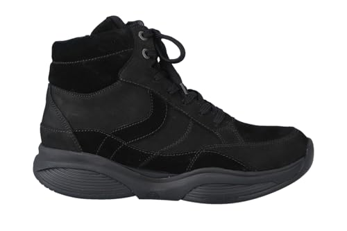 Xsensible Bequeme Leder gefütterte Stiefelette, SWX26, Weite H, Color:schwarz, 10-Englisch:7 von Xsensible