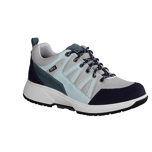 Xsensible Bodo Light Grey Combi (grau) - sportlicher Schnürschuh - Damenschuhe Bequeme Schnürschuhe, Grau, Leder/Textil (Dry x wasserdicht) von Xsensible