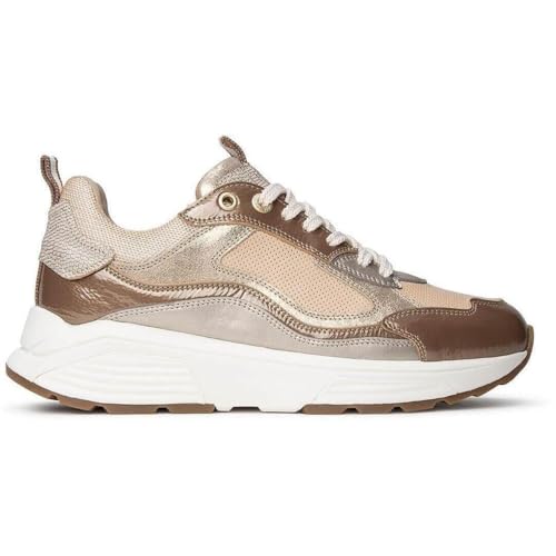Xsensible Milau Taupe Combi (beige) - Damenschuhe Bequeme Schnürschuhe, Beige, Gr. 39 EU von Xsensible