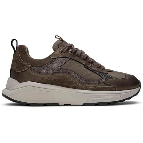 Xsensible Milau Taupe Combi (braun) - Damenschuhe Bequeme Schnürschuhe, Braun, Gr. 37 EU von Xsensible