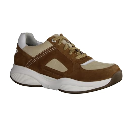 Xsensible SWX23 Cognac Combi (Braun) - Sneaker - Herrenschuhe Sneaker/Schnürschuh, Braun, Leder (stretchleder), Gr. 46 EU von Xsensible