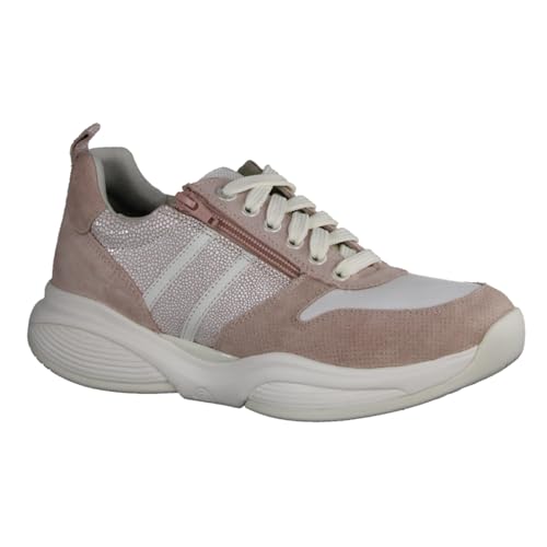 Xsensible SWX3 Light Pink Combi - sportlicher Schnürschuh - Damenschuhe Bequeme Schnürschuhe, Mehrfarbig, Leder, Gr. 37 EU von Xsensible