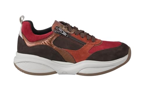 Xsensible Stretchwalker | SWX19 | Dark Brown Combi | Leder | 320042-360 | Damen Komfort Sneakers (Dark Brown Combi, EU Schuhgrößensystem, Erwachsene, Numerisch, Breit, 38) von Xsensible